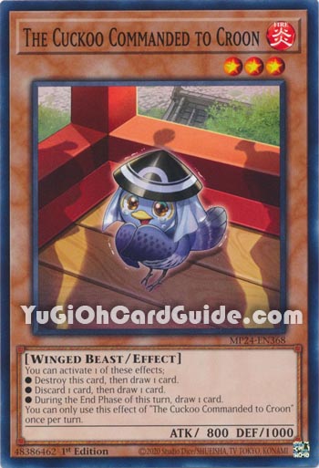 Yu-Gi-Oh Card: The Cuckoo Commanded to Croon