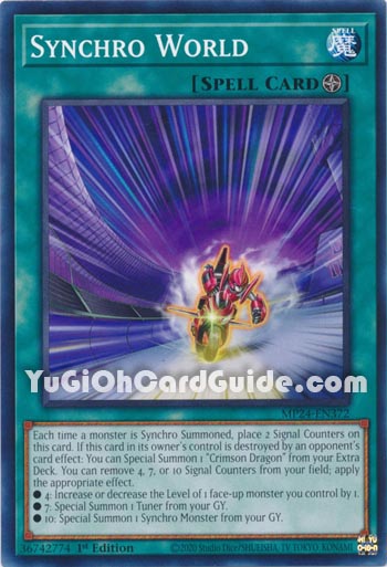 Yu-Gi-Oh Card: Synchro World