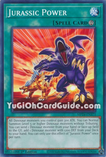 Yu-Gi-Oh Card: Jurassic Power