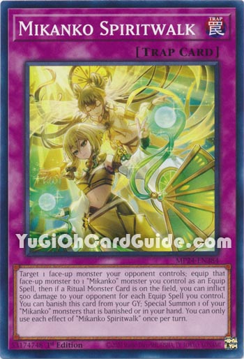 Yu-Gi-Oh Card: Mikanko Spiritwalk