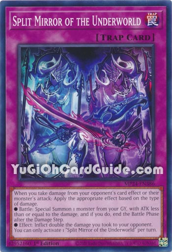 Yu-Gi-Oh Card: Split Mirror of the Underworld