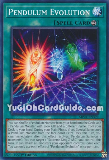 Yu-Gi-Oh Card: Pendulum Evolution