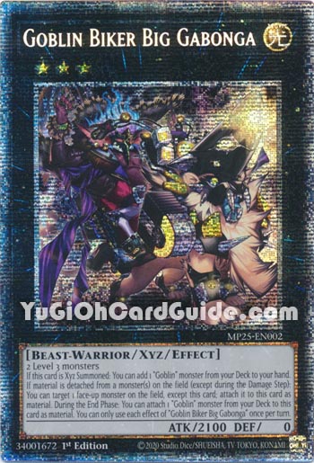 Yu-Gi-Oh Card: Goblin Biker Big Gabonga
