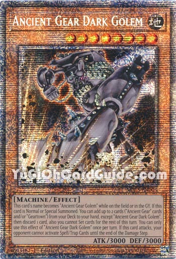 Yu-Gi-Oh Card: Ancient Gear Dark Golem