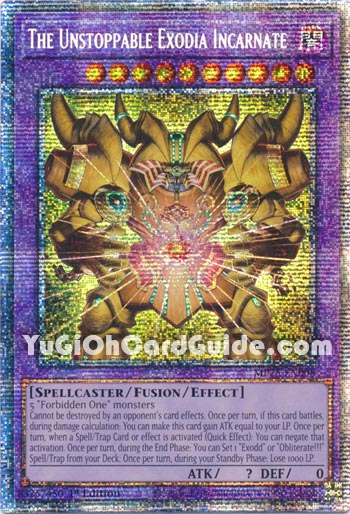 Yu-Gi-Oh Card: The Unstoppable Exodia Incarnate