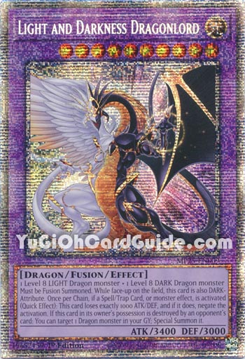 Yu-Gi-Oh Card: Light and Darkness Dragonlord