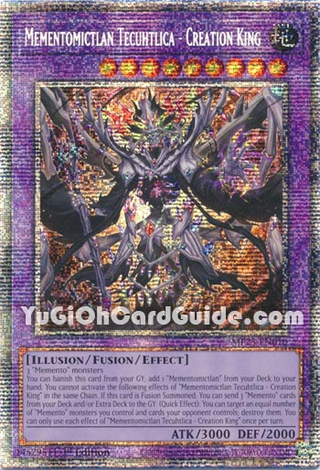 Yu-Gi-Oh Card: Mementomictlan Tecuhtlica - Creation King