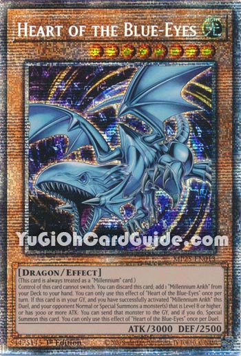 Yu-Gi-Oh Card: Heart of the Blue-Eyes