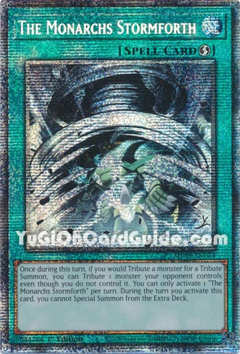 Yu-Gi-Oh Card: The Monarchs Stormforth