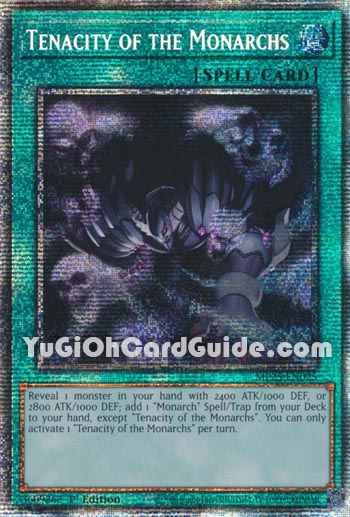 Yu-Gi-Oh Card: Tenacity of the Monarchs