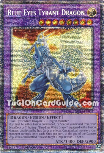 Yu-Gi-Oh Card: Blue-Eyes Tyrant Dragon