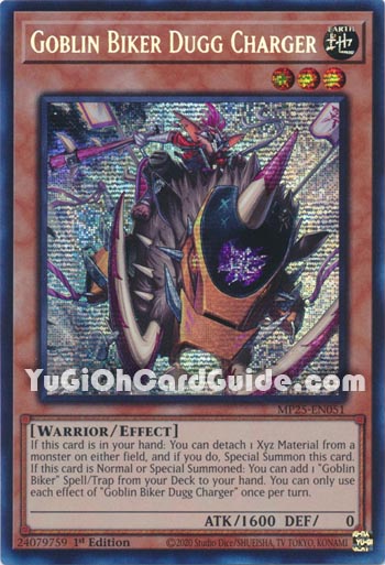 Yu-Gi-Oh Card: Goblin Biker Dugg Charger
