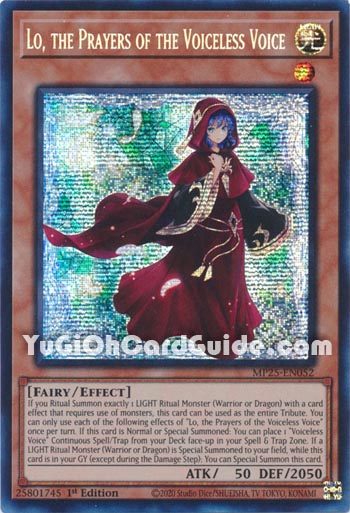 Yu-Gi-Oh Card: Lo, the Prayers of the Voiceless Voice