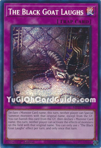 Yu-Gi-Oh Card: The Black Goat Laughs