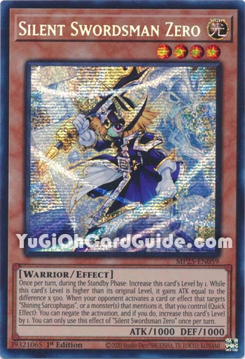 Yu-Gi-Oh Card: Silent Swordsman Zero