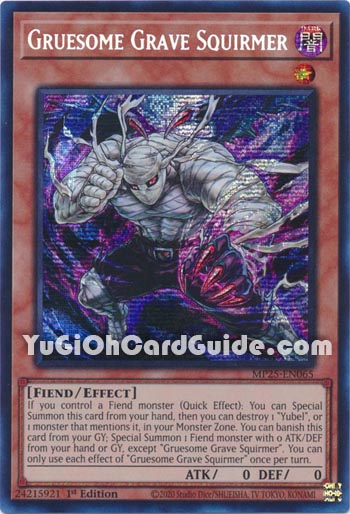 Yu-Gi-Oh Card: Gruesome Grave Squirmer