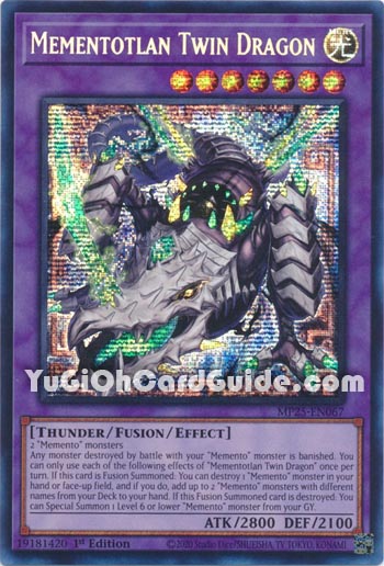 Yu-Gi-Oh Card: Mementotlan Twin Dragon