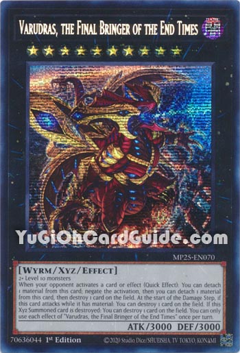 Yu-Gi-Oh Card: Varudras, the Final Bringer of the End Times