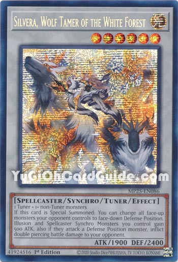Yu-Gi-Oh Card: Silvera, Wolf Tamer of the White Forest
