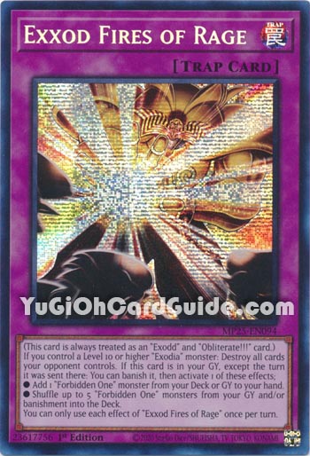 Yu-Gi-Oh Card: Exxod Fires of Rage
