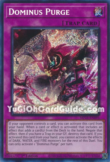Yu-Gi-Oh Card: Dominus Purge