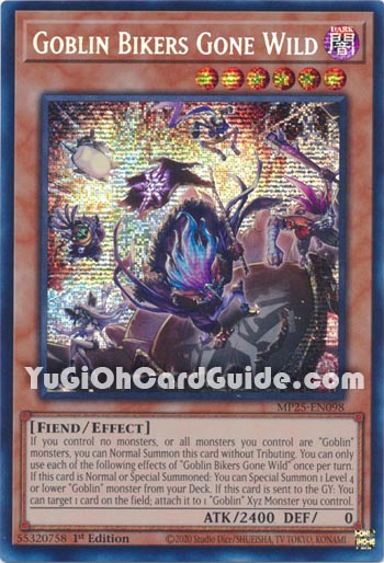 Yu-Gi-Oh Card: Goblin Bikers Gone Wild