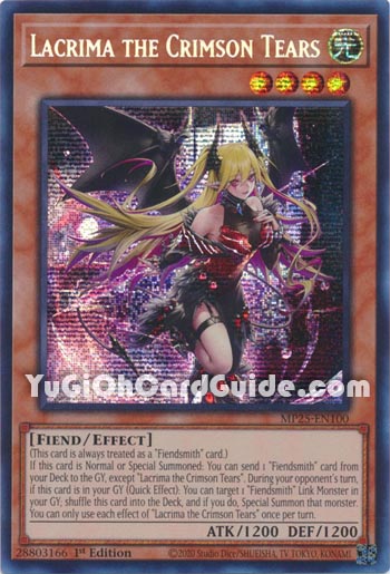 Yu-Gi-Oh Card: Lacrima the Crimson Tears