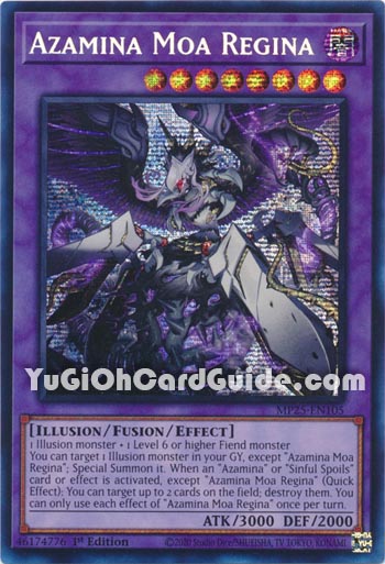 Yu-Gi-Oh Card: Azamina Moa Regina