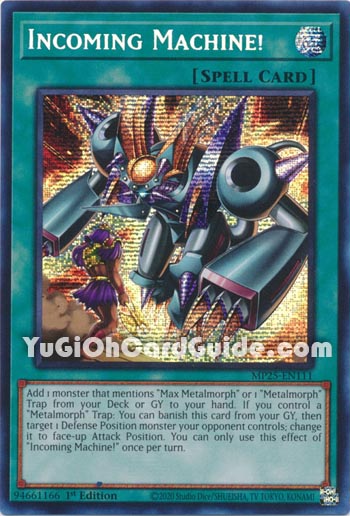 Yu-Gi-Oh Card: Incoming Machine!
