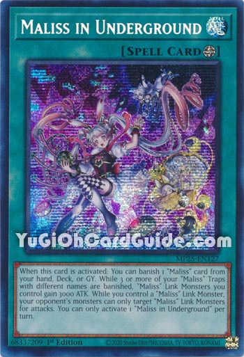 Yu-Gi-Oh Card: Maliss in Underground