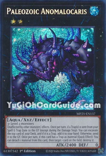 Yu-Gi-Oh Card: Paleozoic Anomalocaris