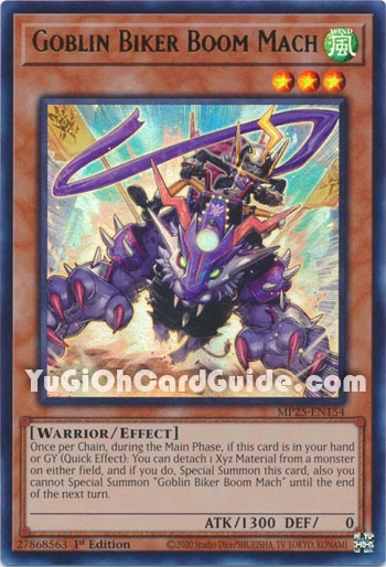 Yu-Gi-Oh Card: Goblin Biker Boom Mach