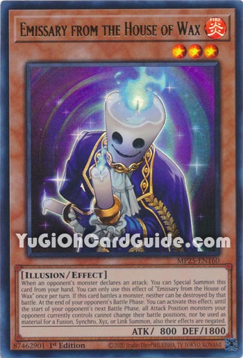 Yu-Gi-Oh Card: Emissary from the House of Wax