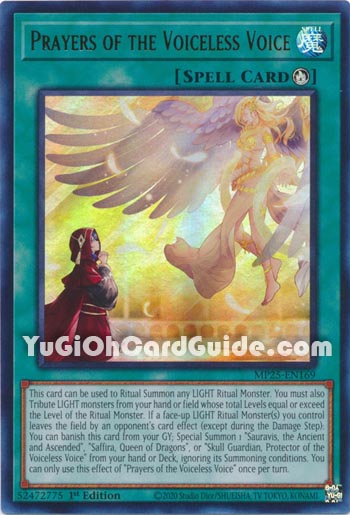 Yu-Gi-Oh Card: Prayers of the Voiceless Voice