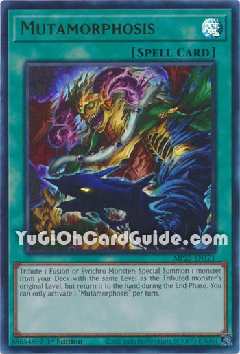 Yu-Gi-Oh Card: Mutamorphosis