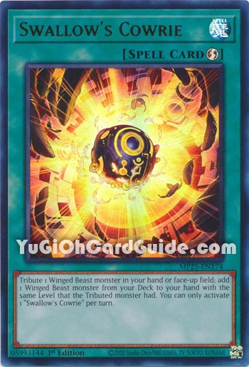 Yu-Gi-Oh Card: Swallow's Cowrie