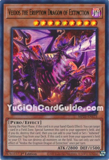 Yu-Gi-Oh Card: Veidos the Eruption Dragon of Extinction