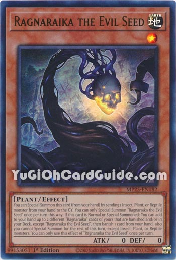 Yu-Gi-Oh Card: Ragnaraika the Evil Seed