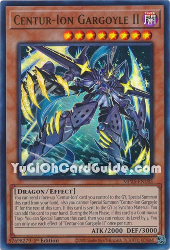 Yu-Gi-Oh Card: Centur-Ion Gargoyle II