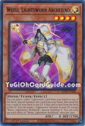 Yu-Gi-Oh Card: Weiss, Lightsworn Archfiend