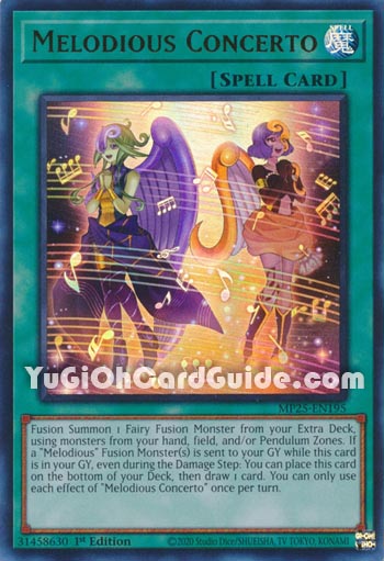 Yu-Gi-Oh Card: Melodious Concerto