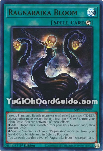 Yu-Gi-Oh Card: Ragnaraika Bloom