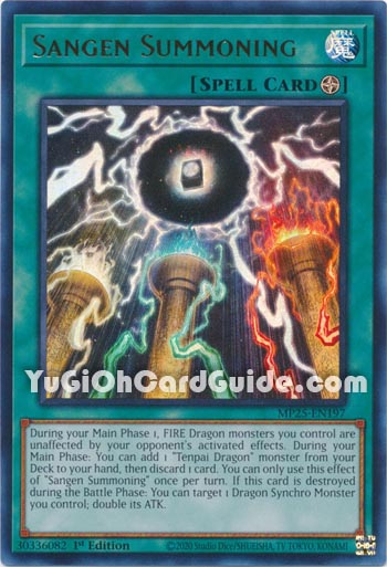 Yu-Gi-Oh Card: Sangen Summoning