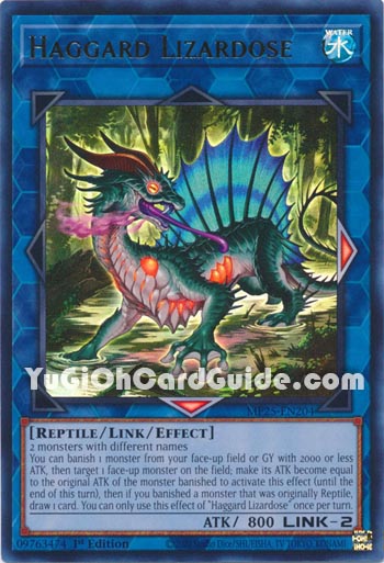 Yu-Gi-Oh Card: Haggard Lizardose