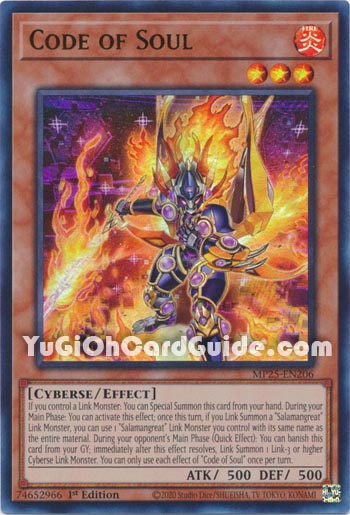 Yu-Gi-Oh Card: Code of Soul