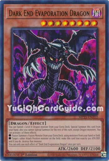 Yu-Gi-Oh Card: Dark End Evaporation Dragon