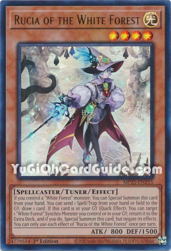 Yu-Gi-Oh Card: Rucia of the White Forest