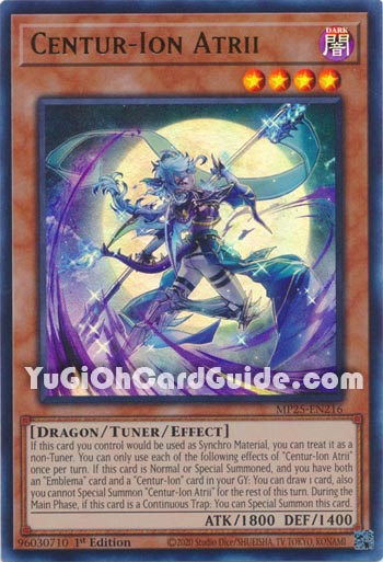 Yu-Gi-Oh Card: Centur-Ion Atrii