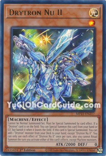 Yu-Gi-Oh Card: Drytron Nu II