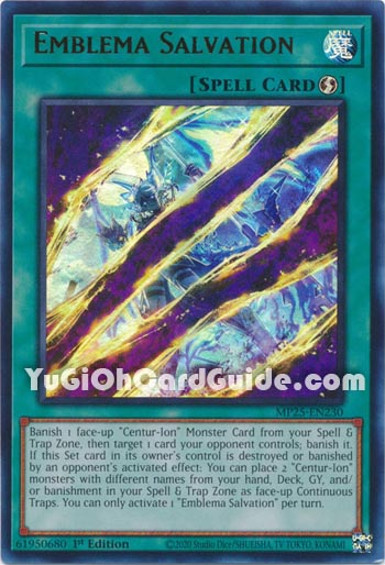 Yu-Gi-Oh Card: Emblema Salvation